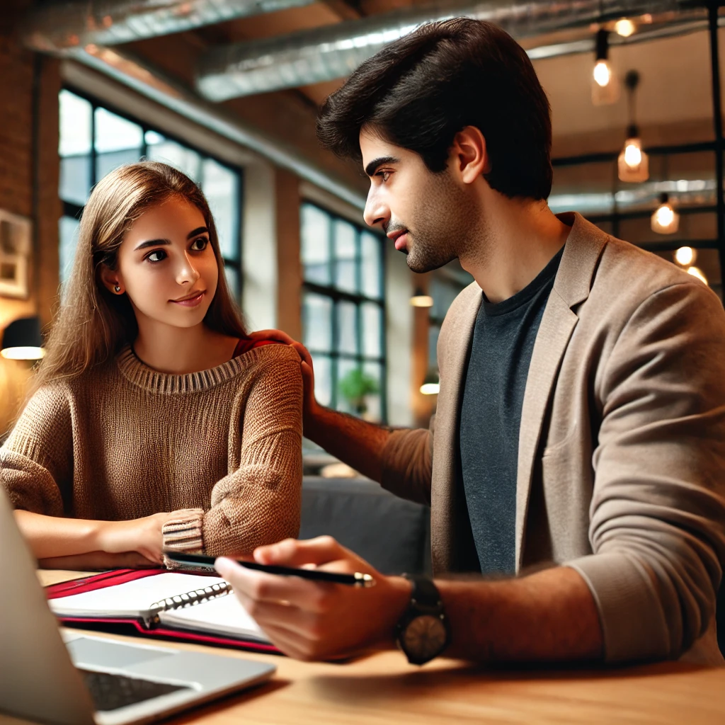 One-on-one tutoring session